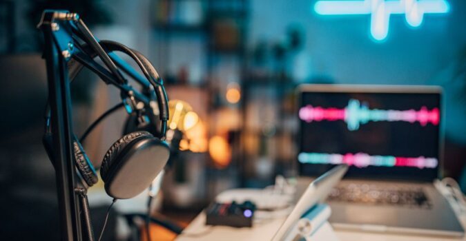 podcast mic for our talk about headless agents