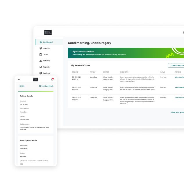 Digital Dental Desktop and Mobile Application