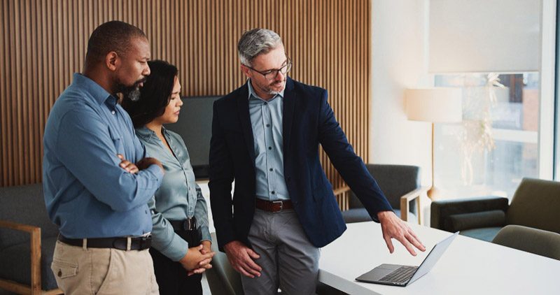 Legal team using AI for contract review and document analysis